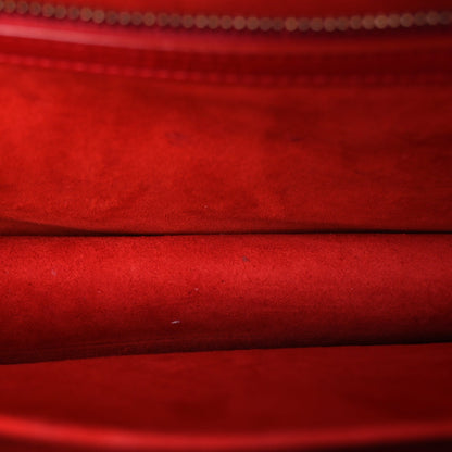 Christian Dior Calfskin Studded Medium Diorama Flap Bag Red 4 of 7