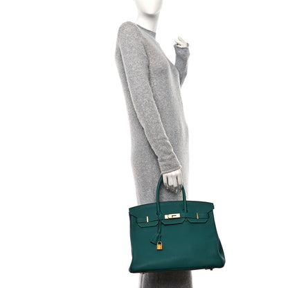 Hermes Togo BIRKIN 35 Malachite 3 of 16