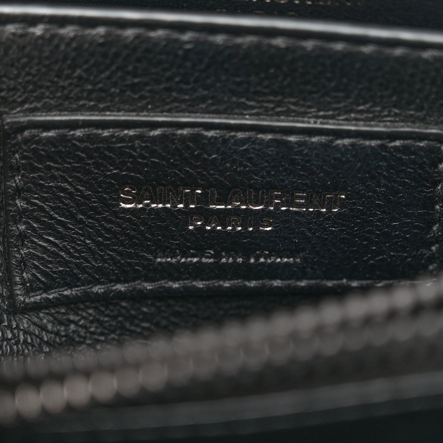 Saint Laurent Calfskin Y Quilted Monogram Monochrome Small Loulou Chain Satchel Black 6 of 7
