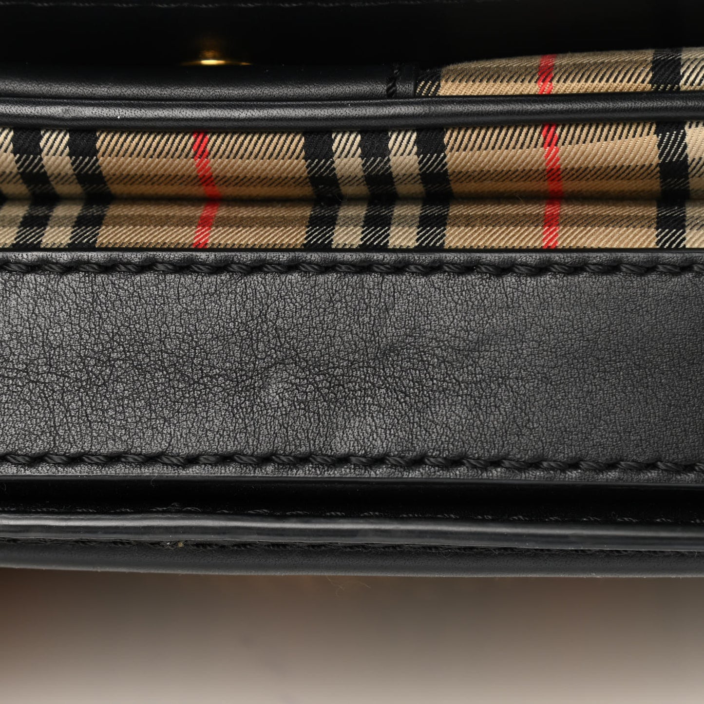 Smooth Calfskin 1983 Knight Check Link Shoulder Bag Black