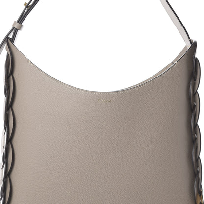 Chloe Small Grain Smooth Calfskin Medium Darryl Hobo Motty Grey 8 of 8