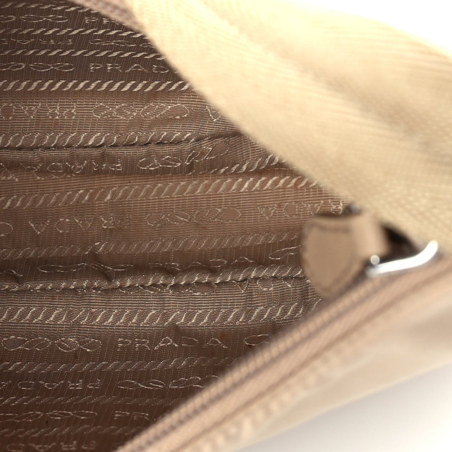 Re-Nylon Saffiano Mini Re-Edition 2000 Bag  Cammeo
