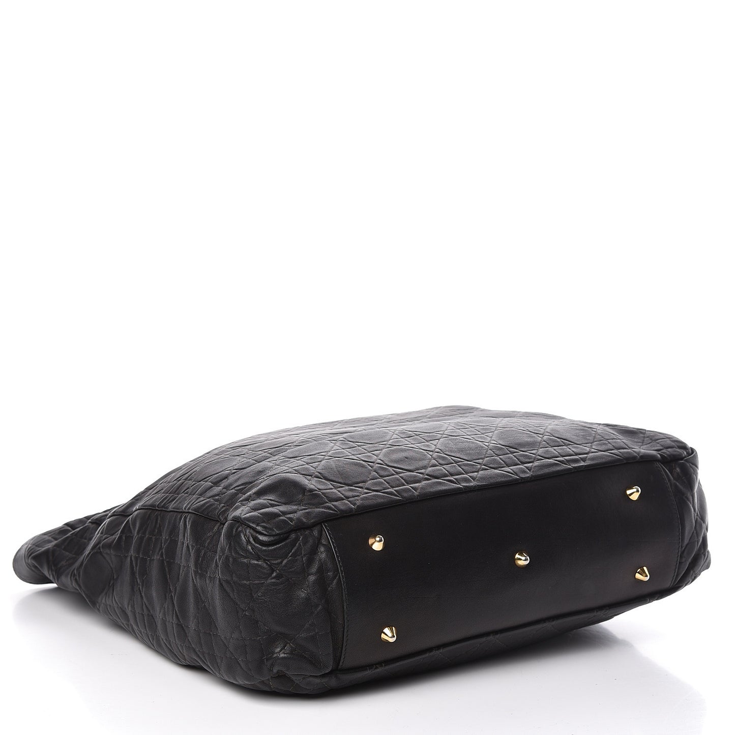 Lambskin Cannage Dior Soft Shopping Tote Black
