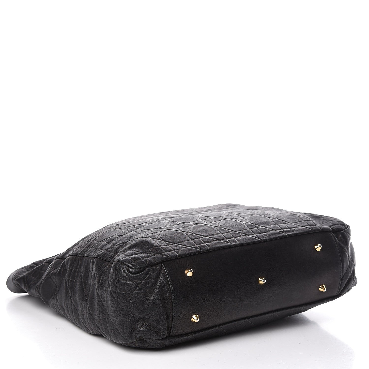 Christian Dior Lambskin Cannage Dior Soft Shopping Tote Black 4 of 18