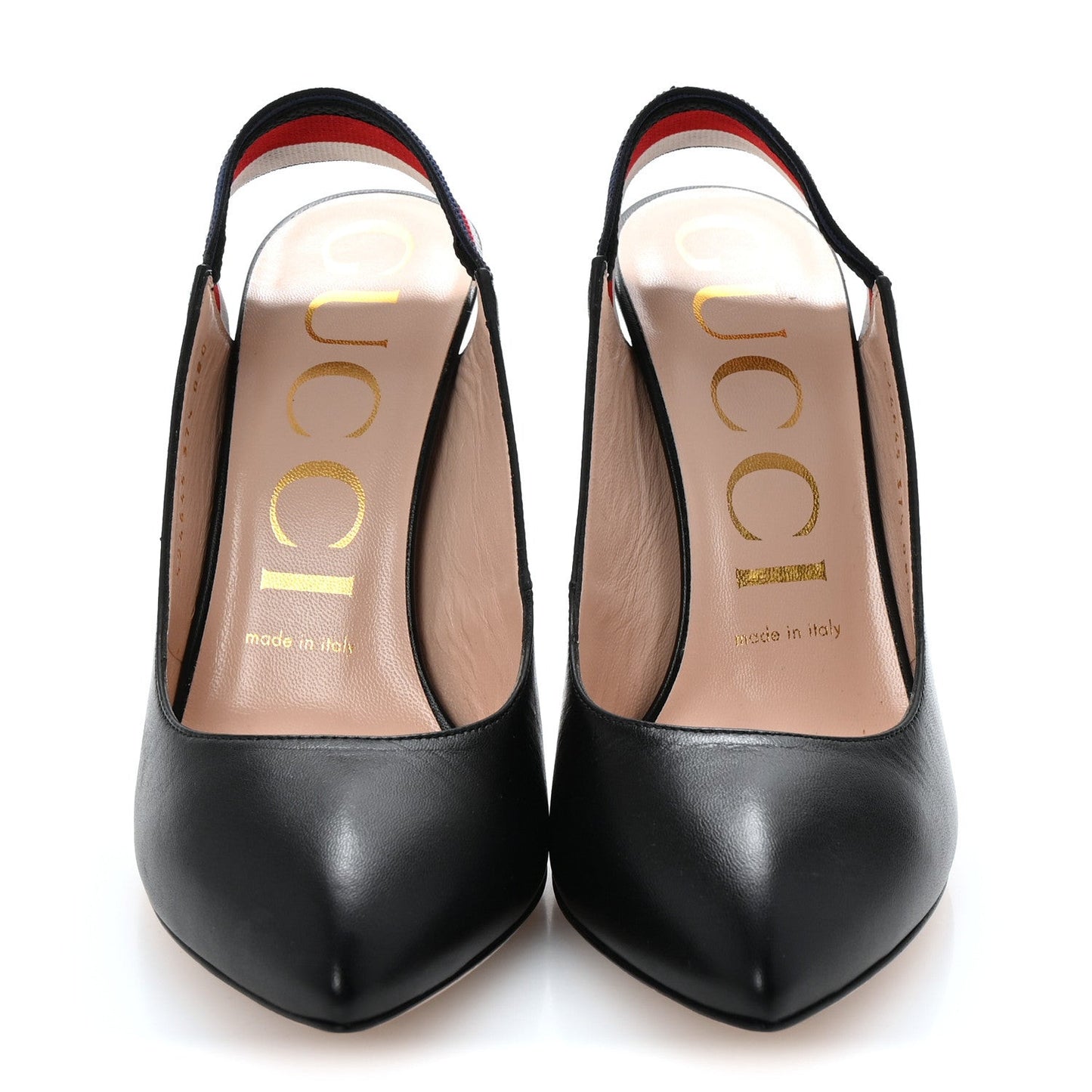 Malaga Kid Web Sylvie High Heel Slingback Pumps 37.5 Black