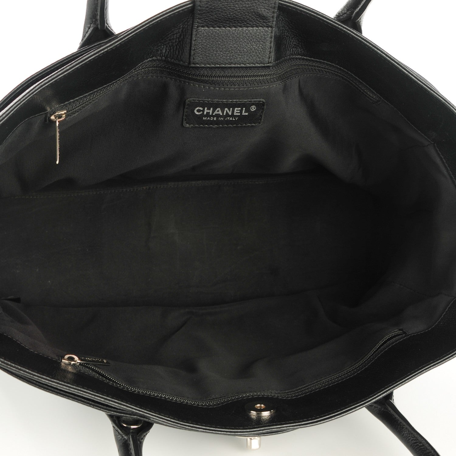 Chanel Calfskin Cerf Executive Shopper Tote Black 5 of 7