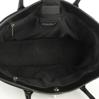 Chanel Calfskin Cerf Executive Shopper Tote Black 5 of 7