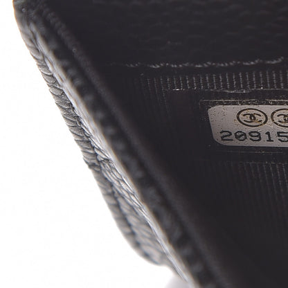 Chanel Caviar Quilted Flap Card Holder Black 8 of 10