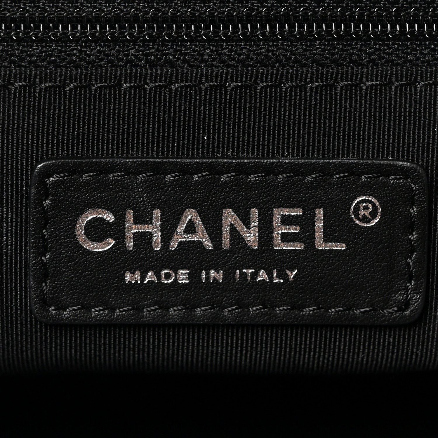 Chanel Lambskin Quilted Shopping Tote Black 6 of 7