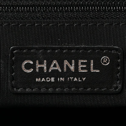 Chanel Lambskin Quilted Shopping Tote Black 6 of 7