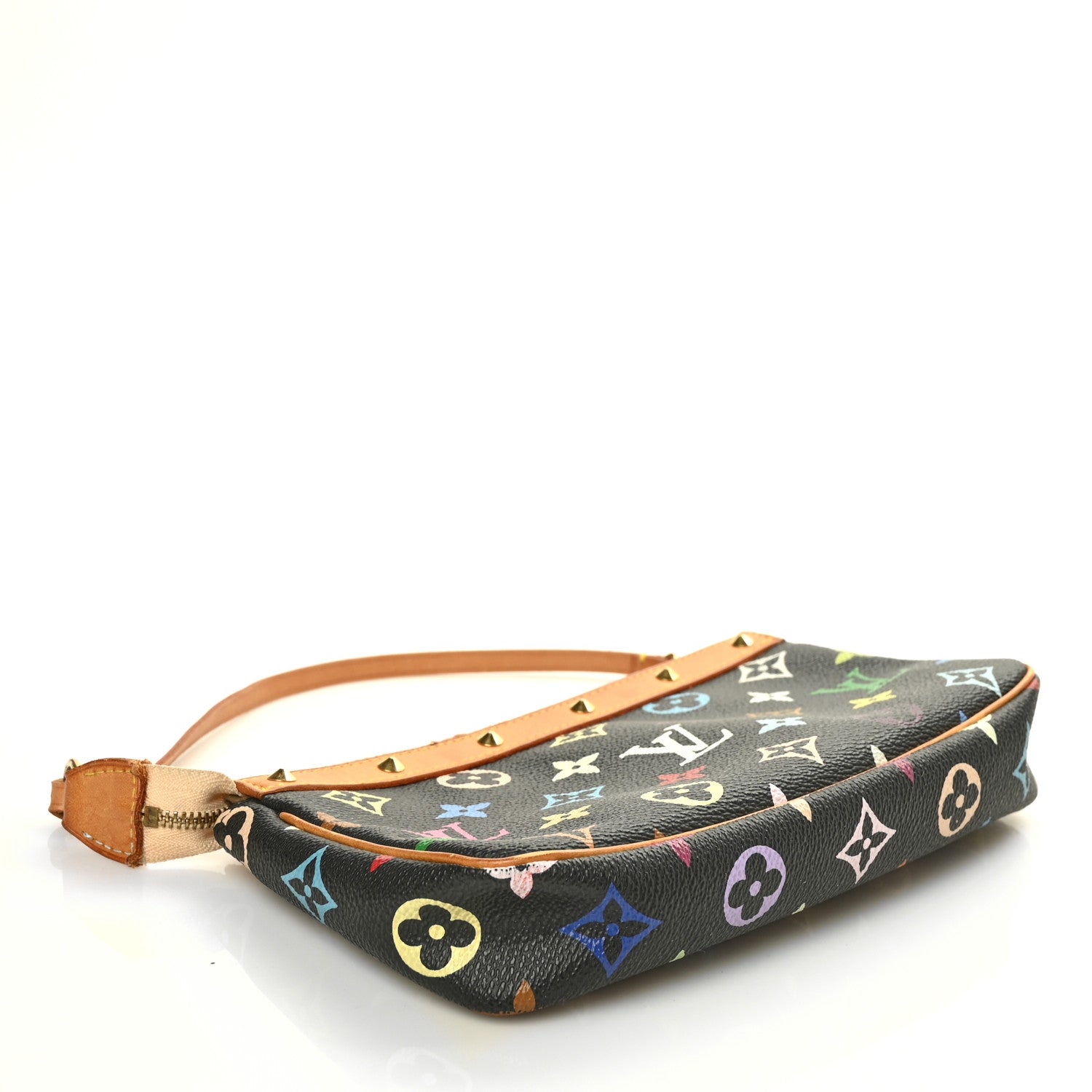 Louis Vuitton Monogram Multicolor Pochette Accessories Black 4 of 8