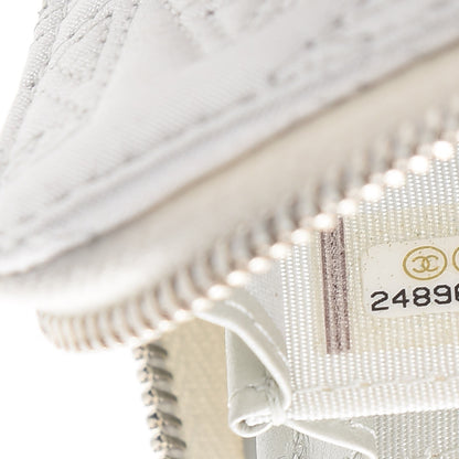 Chanel Metallic Lambskin Star Embossed Coin Purse Light Silver 7 of 8