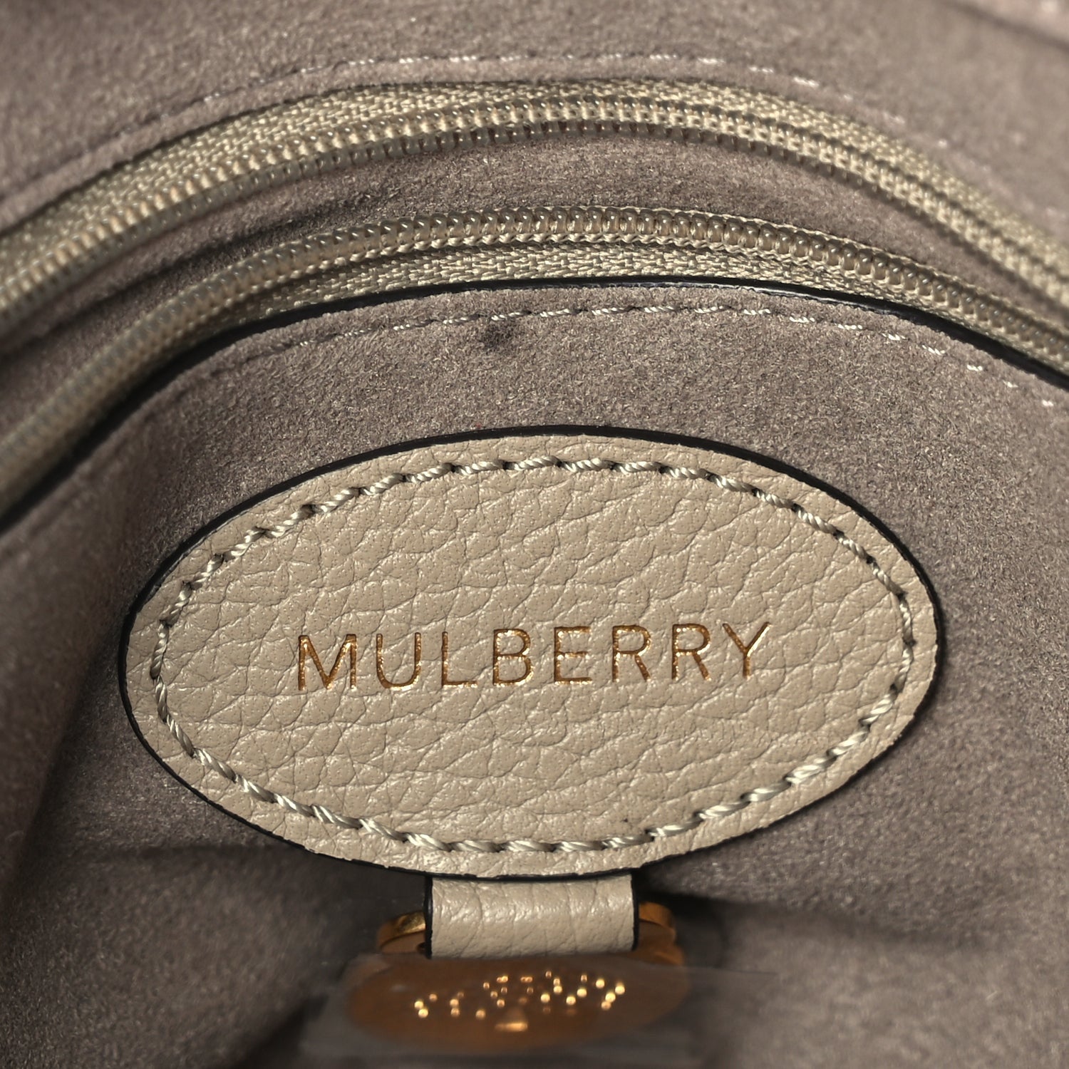 Mulberry Small Classic Grain Calfskin Small Lily Flap Solid Grey Solid Grey 5 of 6