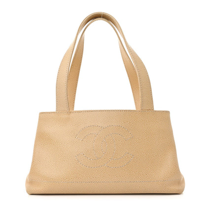 Chanel Caviar CC Shoulder Bag Beige 1 of 7