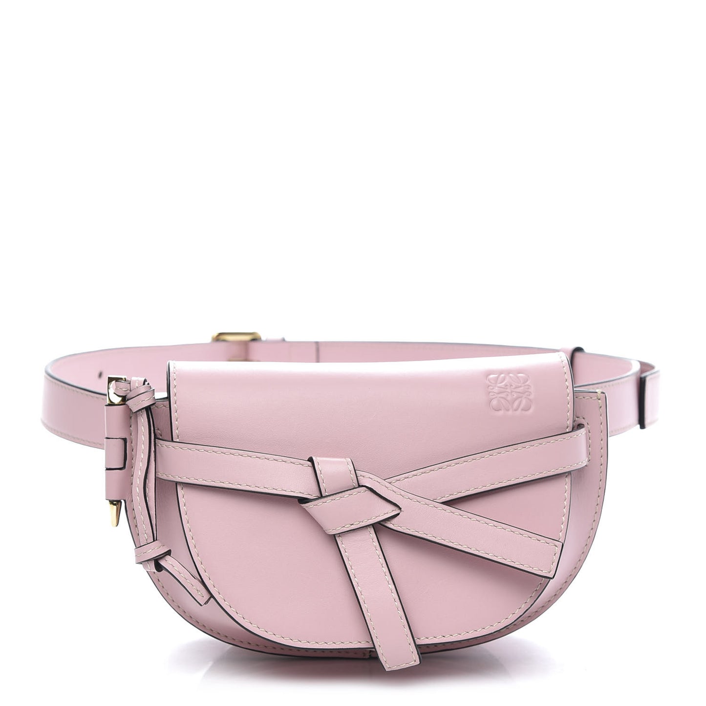 Calfskin Mini Gate Belt Bag Pastel Pink