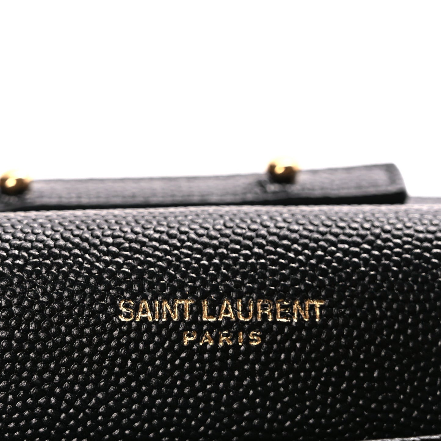 Grain De Poudre Matelasse Chevron Monogram Chain Wallet Black