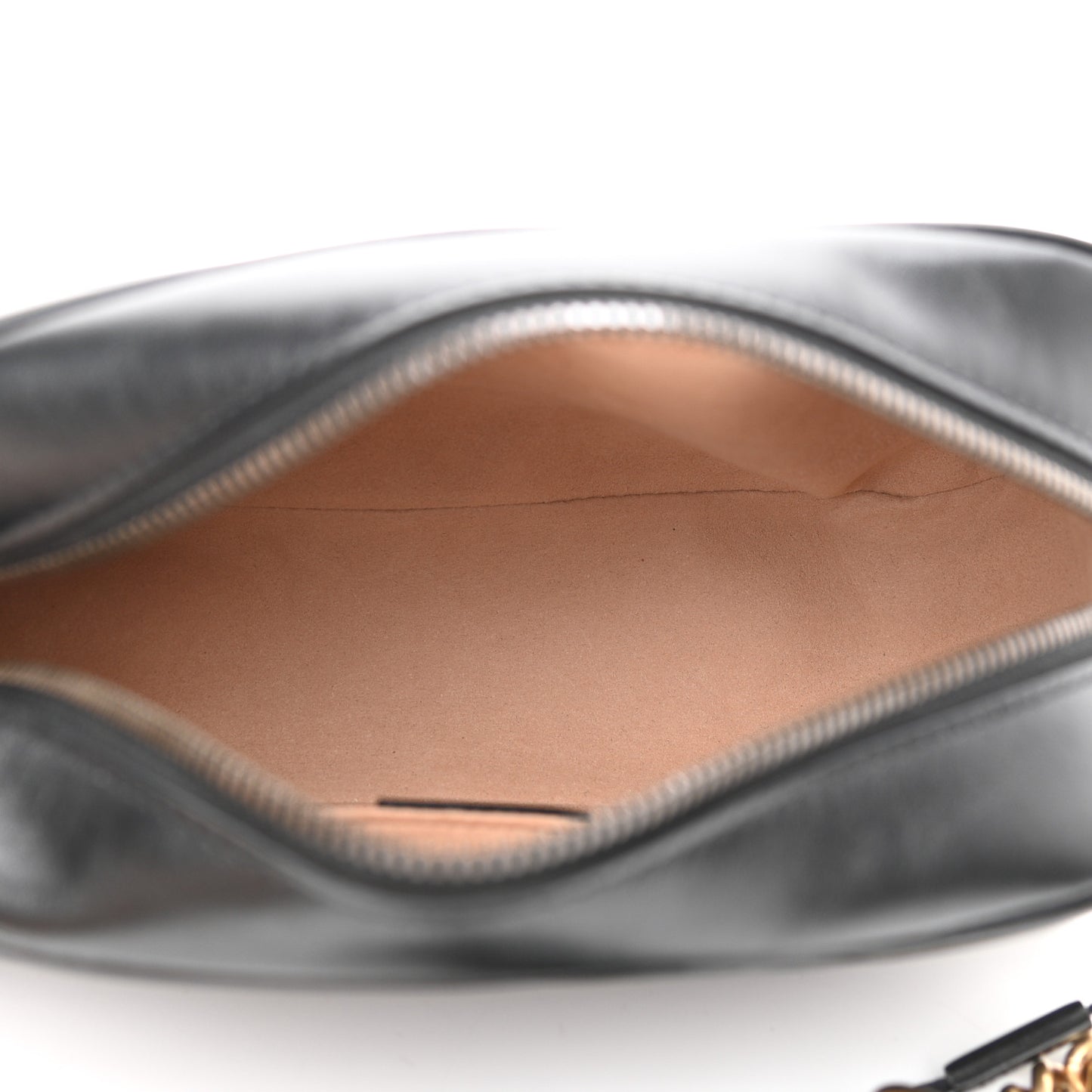 Calfskin Matelasse Small GG Marmont Chain Shoulder Bag Black