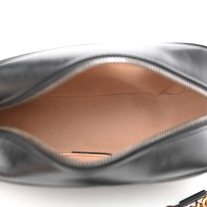 Gucci Calfskin Matelasse Small GG Marmont Chain Shoulder Bag Black 5 of 10