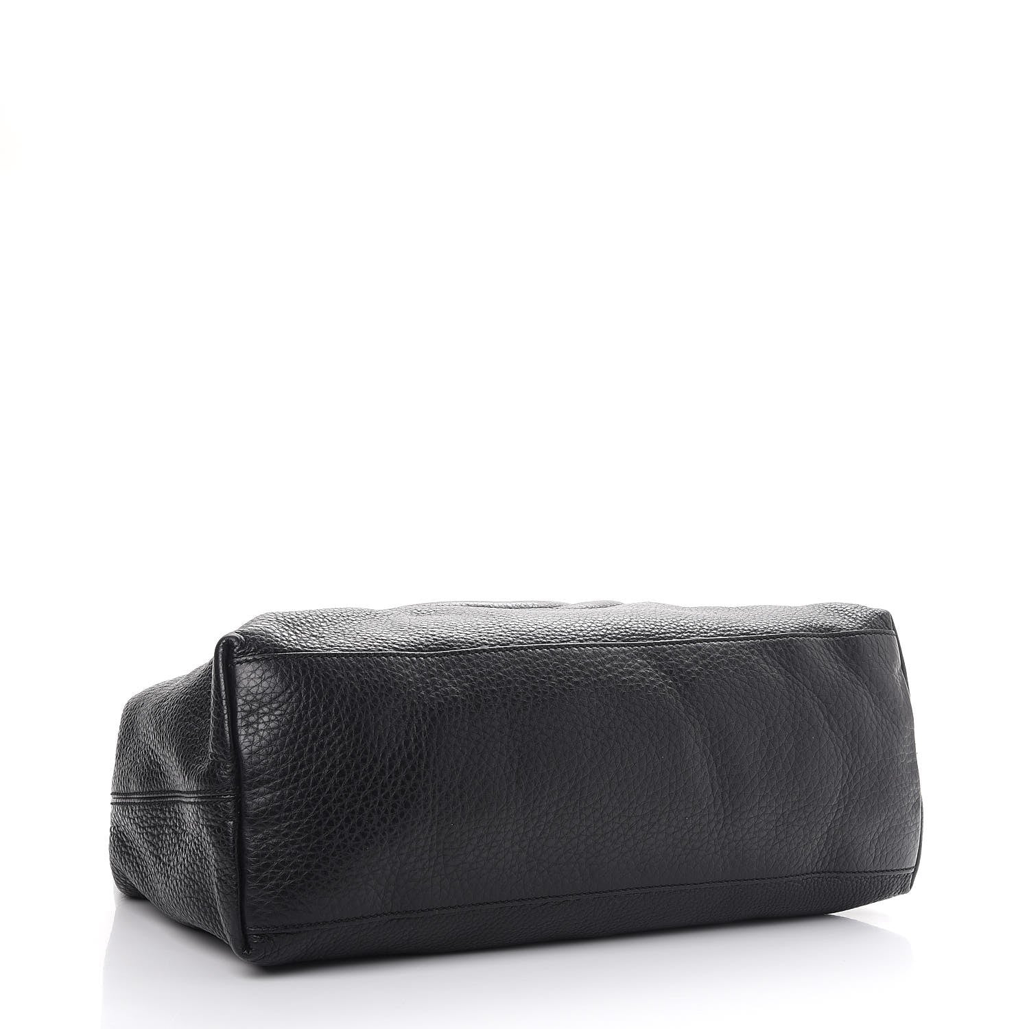 Gucci Pebbled Calfskin Medium Soho Chain Shoulder Bag Black 4 of 7