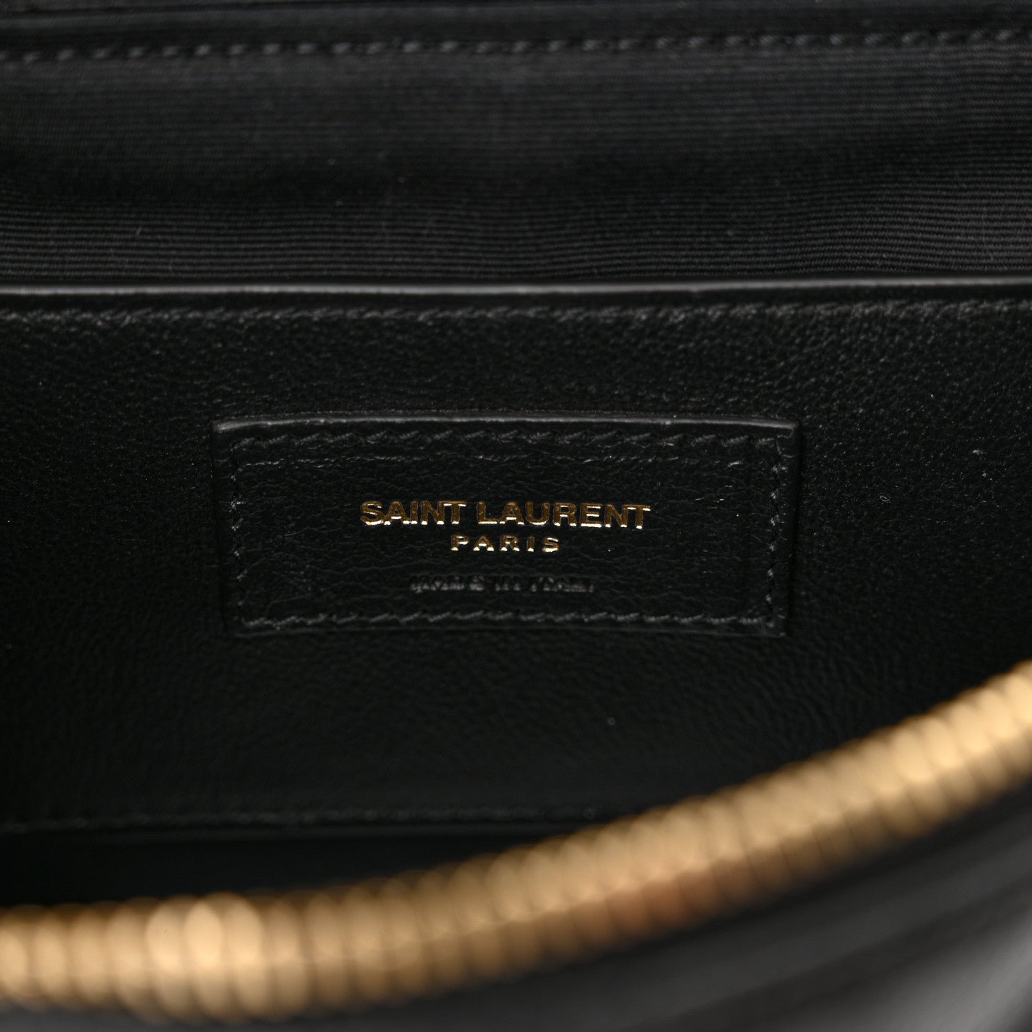 Saint Laurent Grain de Poudre Quilted 80's Vanity Bag Black 6 of 10