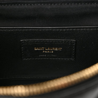 Saint Laurent Grain de Poudre Quilted 80's Vanity Bag Black 6 of 10
