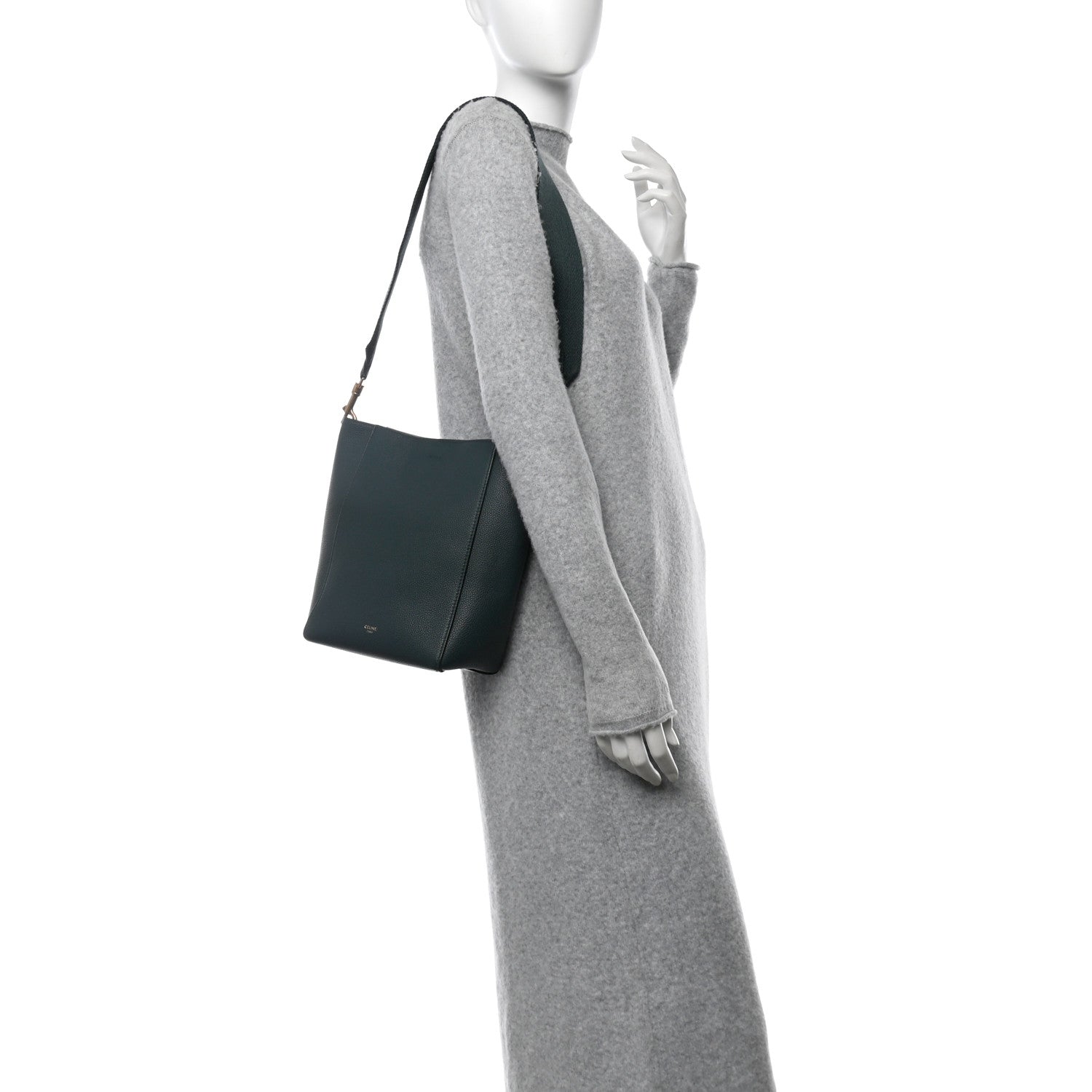 Celine Soft Grained Calfskin Small Sangle Bucket Bag Amazone 2 of 10