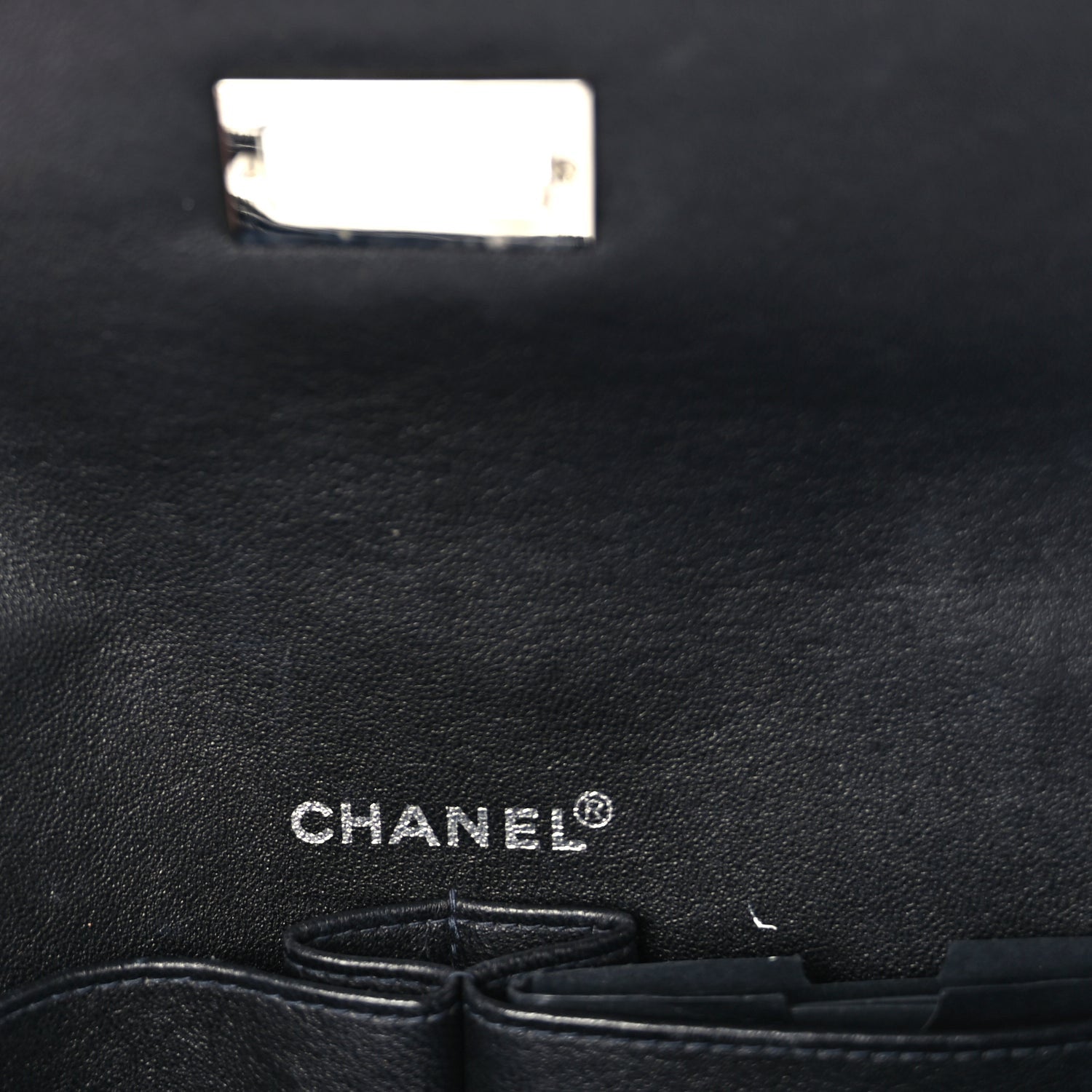 Chanel Jersey Patent Quilted 2.55 Reissue East West Flap Black 6 of 9