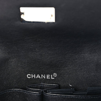 Chanel Jersey Patent Quilted 2.55 Reissue East West Flap Black 6 of 9