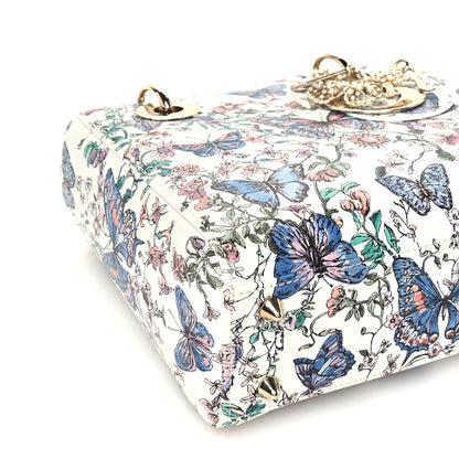 Christian Dior Calfskin Printed Toile De Jouy Small Lady Dior White Multicolor 7 of 8