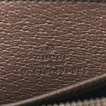 Gucci GG Supreme Web Ophidia Zip Around Card Case Brown 6 of 10