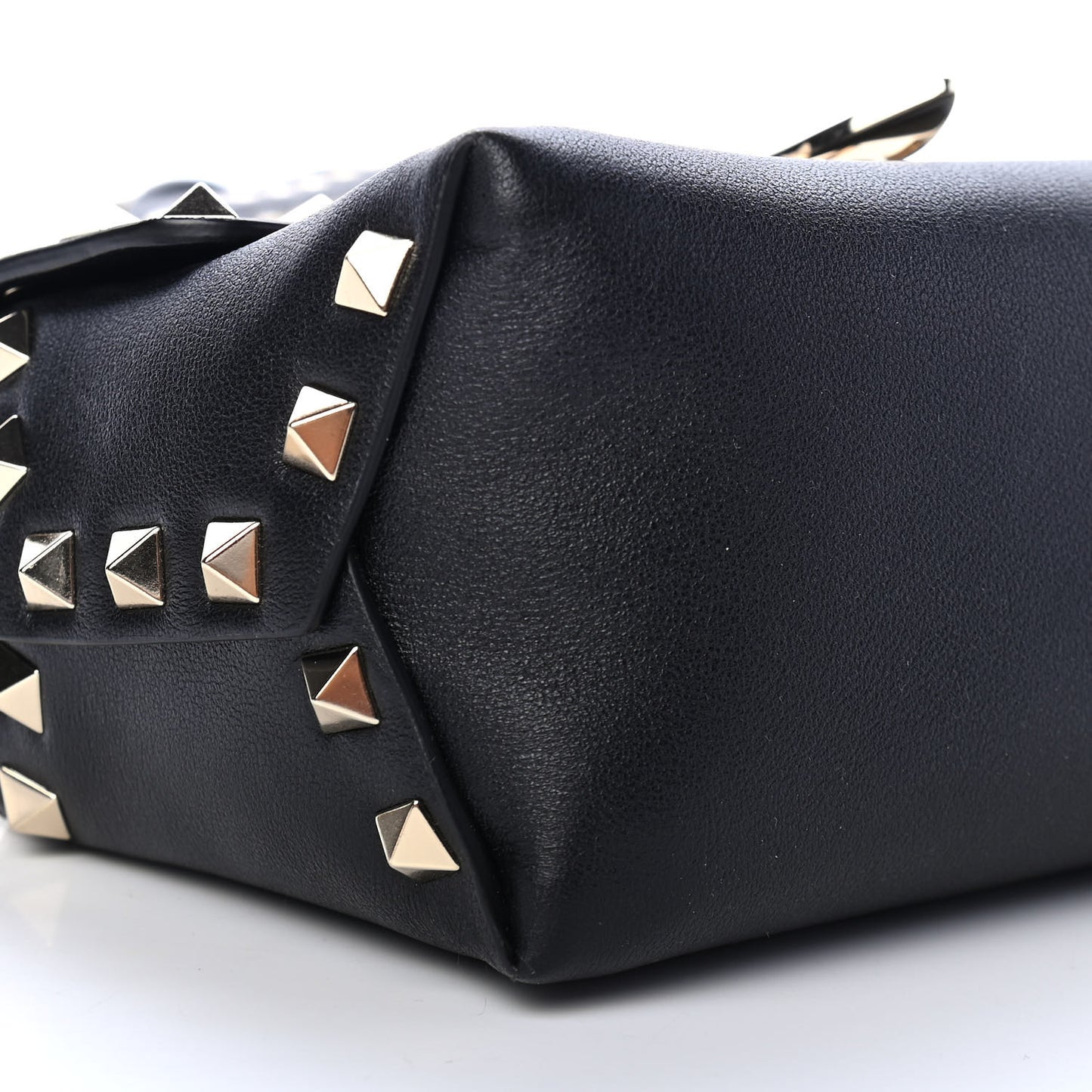 Vitello Mini Rockstud Crossbody Bag Black