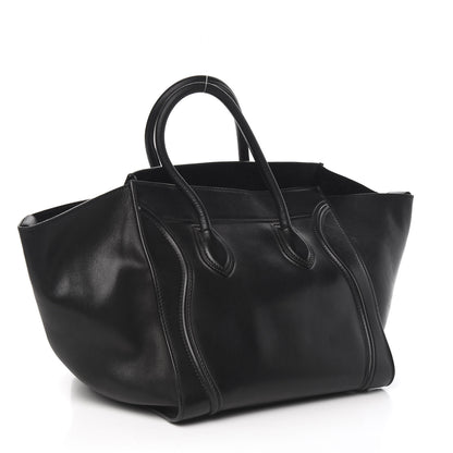 Celine Smooth Calfskin Medium Phantom Luggage Black 3 of 9