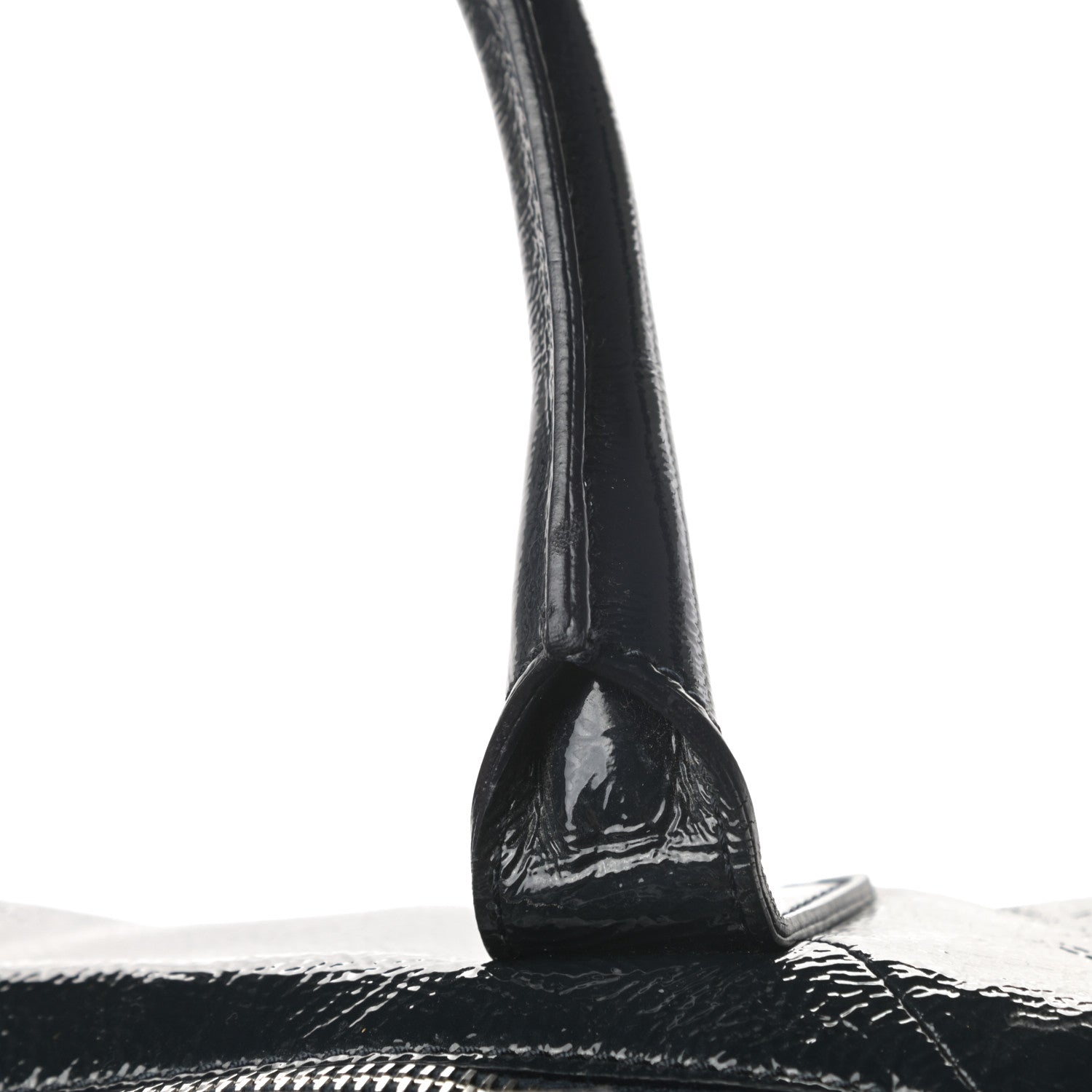 Saint Laurent Textured Patent Medium Easy Sac Navy 12 of 14