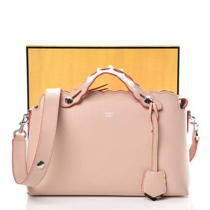 Fendi Vitello Dolce Scalloped Studded Medium By The Way Boston Bag Plaster 11 of 11