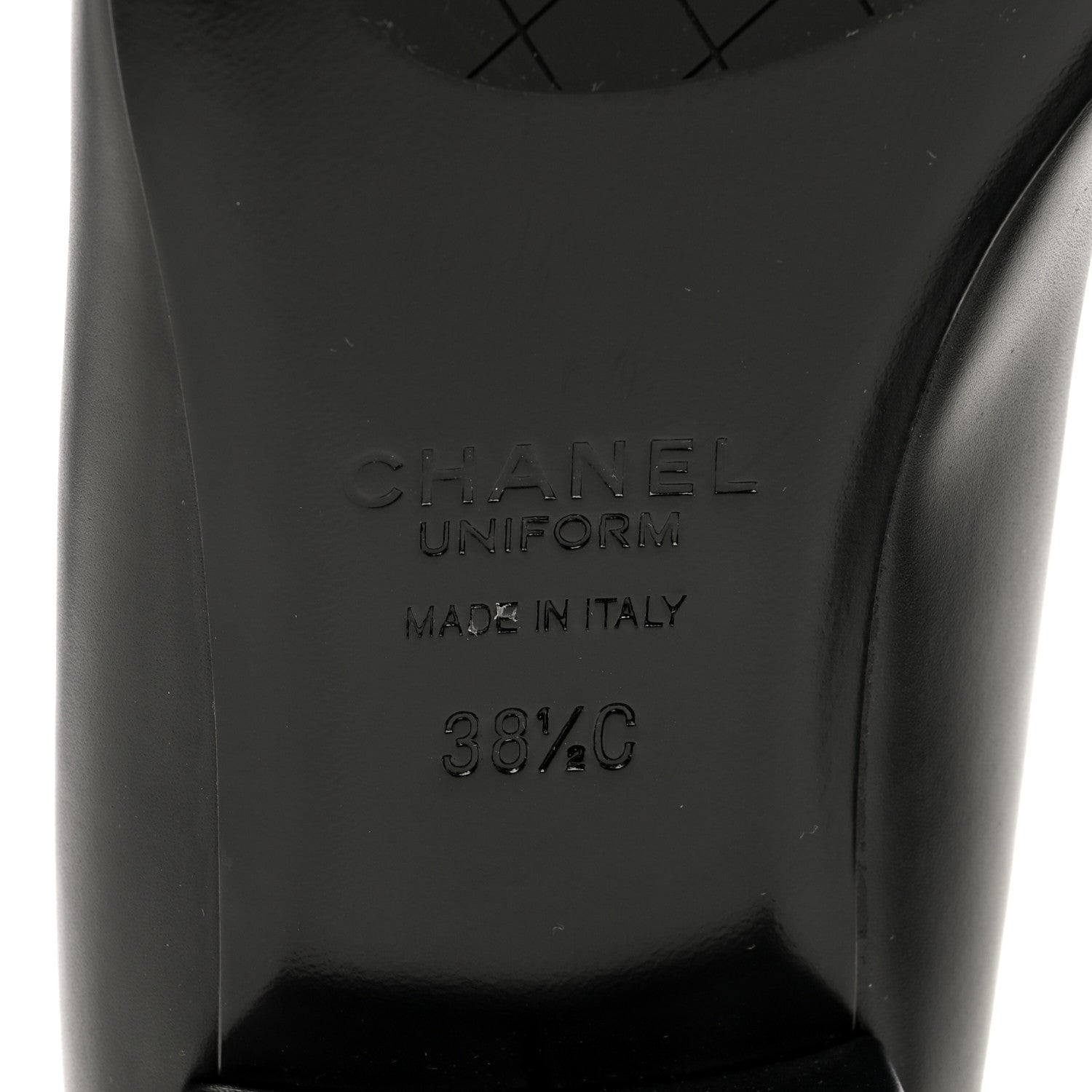 Chanel Lambskin Cap Toe CC Uniform Ballerina Flats 38.5 Black 5 of 6
