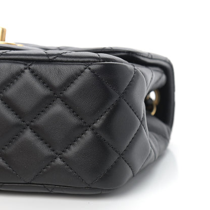 Chanel Lambskin Quilted Mini Pearl Crush Flap Black 9 of 9
