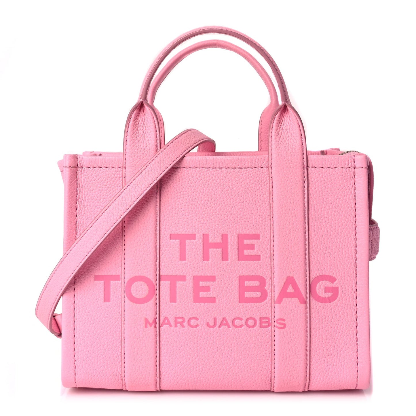 Grained Calfskin Small The Tote Bag Fluro Candy