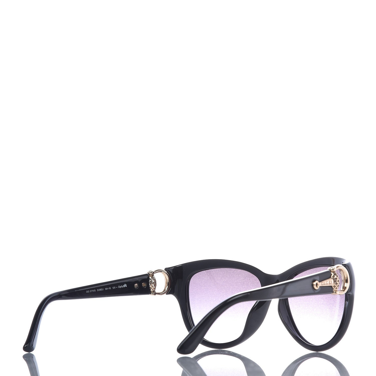 Gucci Horsebit Sunglasses 3711/S Black 3 of 6