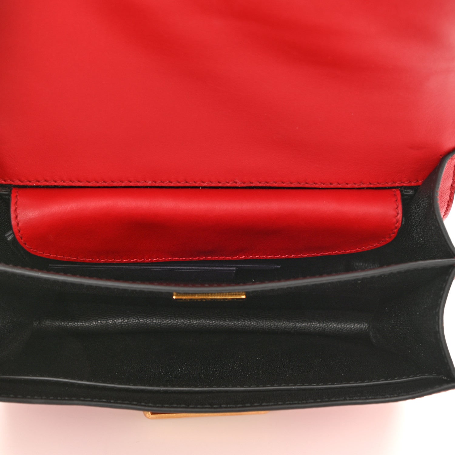 Prada City Calfskin Saffiano Cahier Bag Fuoco Black 5 of 7