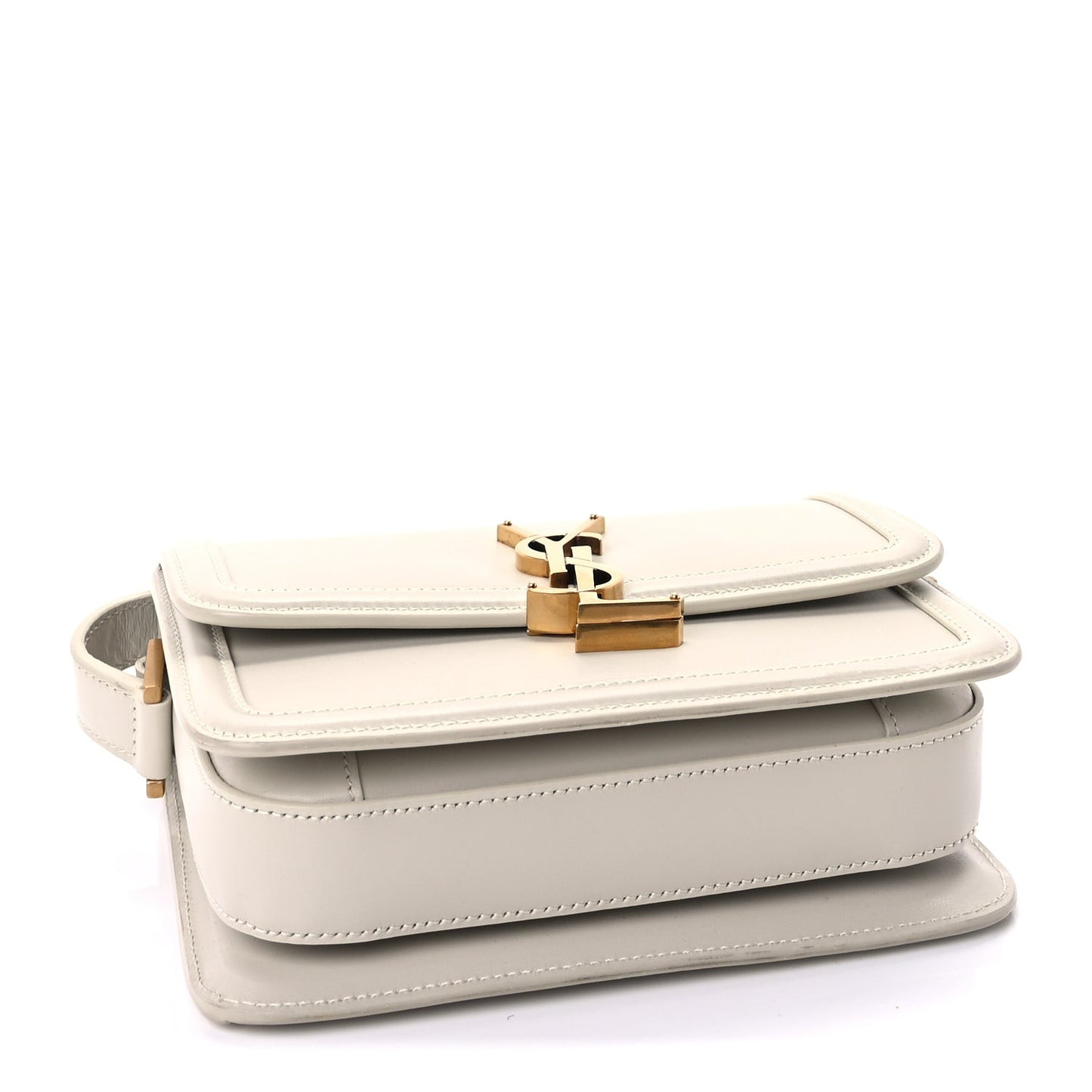 Smooth Calfskin Small Solferino Satchel Ivory