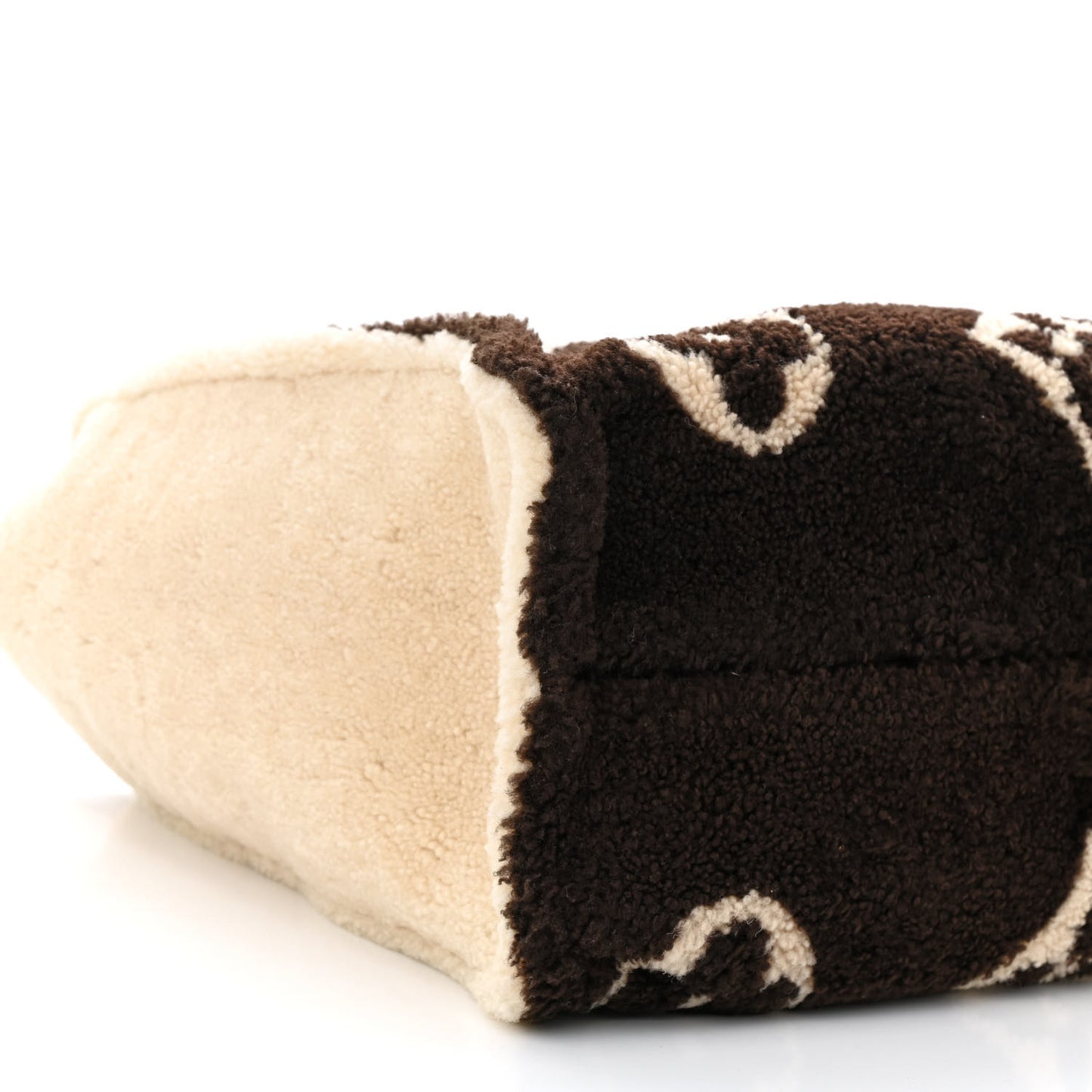 Shearling Monogram Giant Teddy Onthego GM Black White