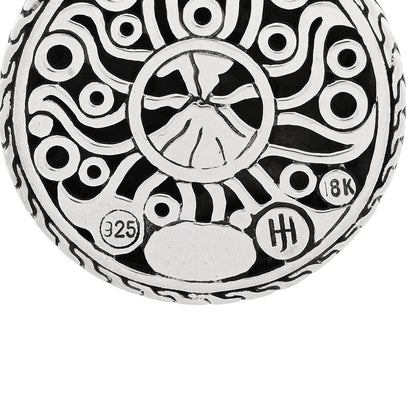 John Hardy Sterling Silver 18K Yellow Gold Dot Enhancer Pendant Necklace 6 of 6