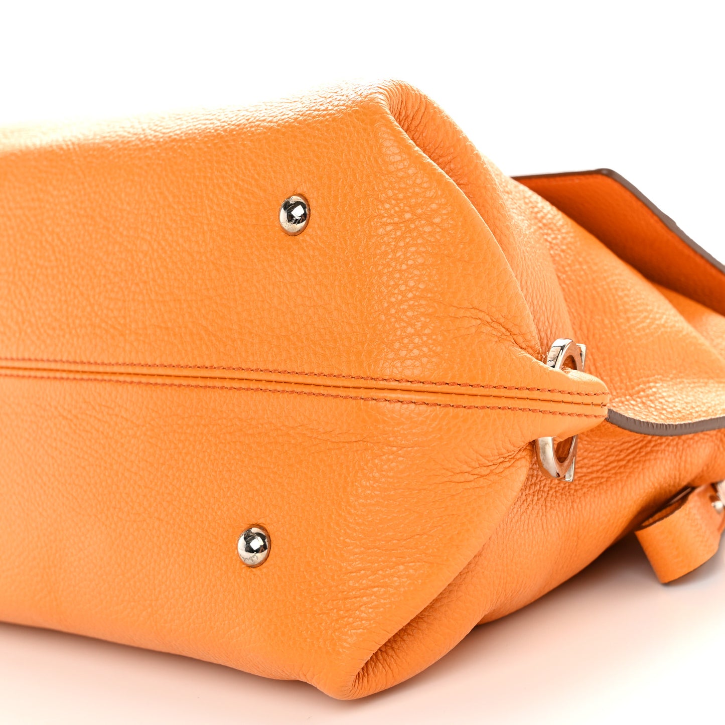 Calfskin Large Sofia Shoulder Bag Olivello