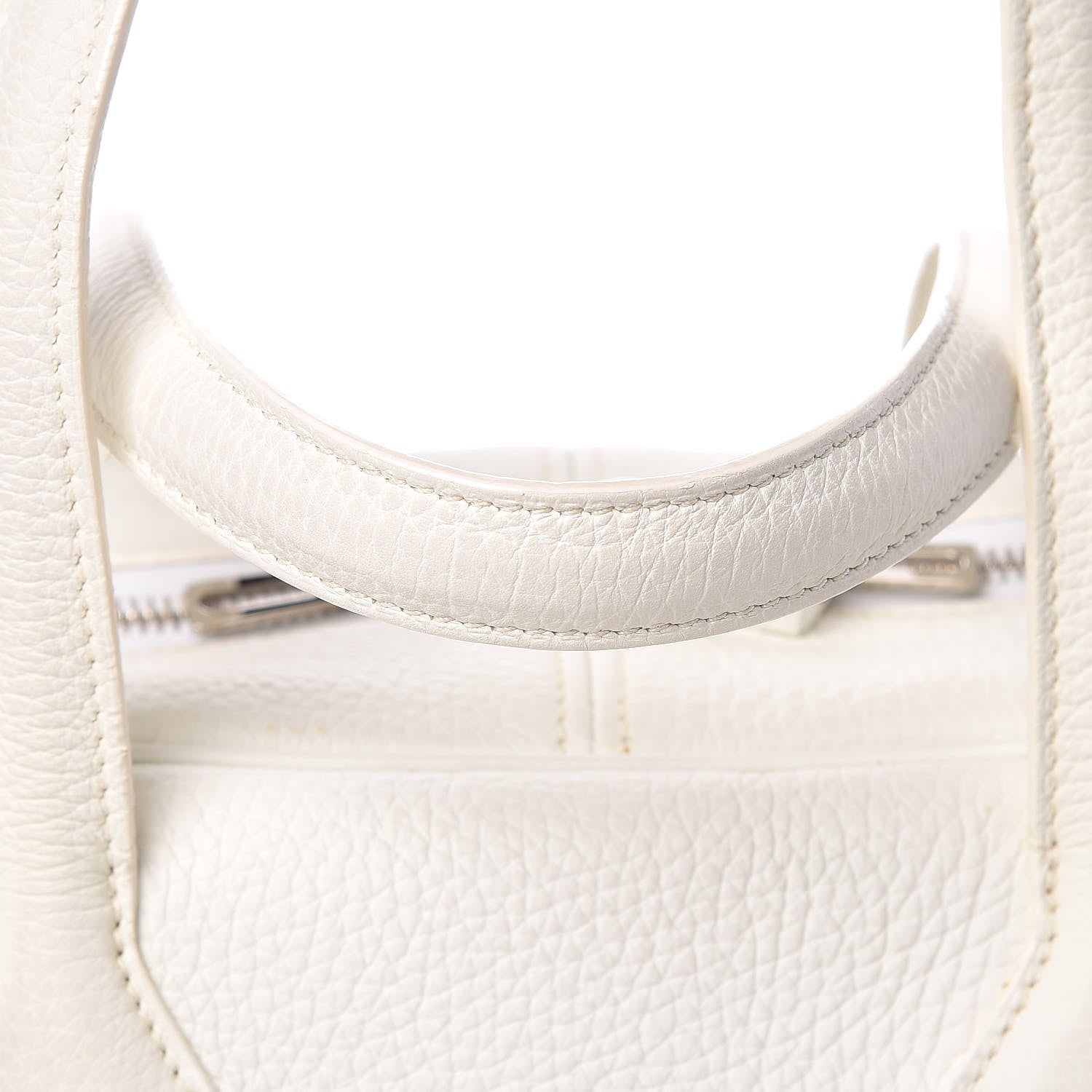 Hermes Taurillon Clemence Victoria II 35 White 12 of 19