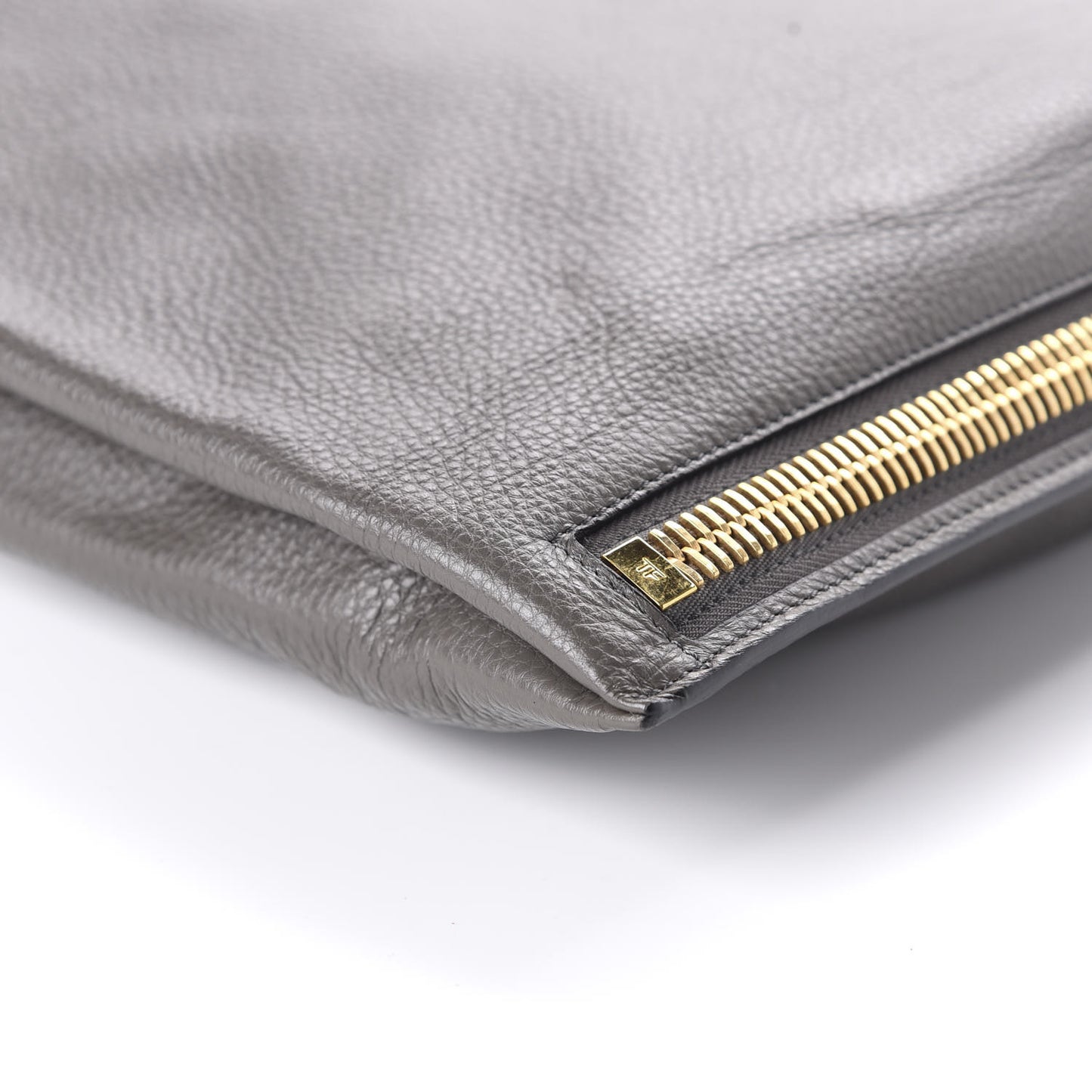 Calfskin Large Alix Padlock Zip Shoulder Bag Graphite