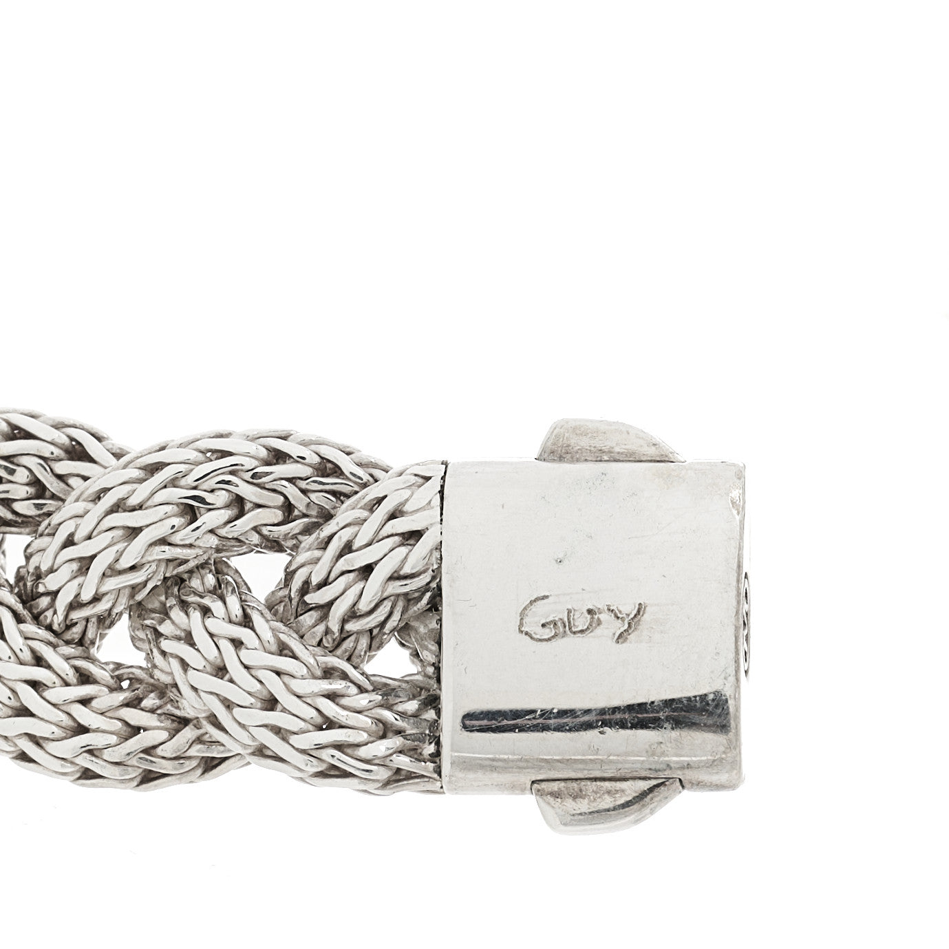 Sterling Silver Medium Braided Classic Chain Bracelet