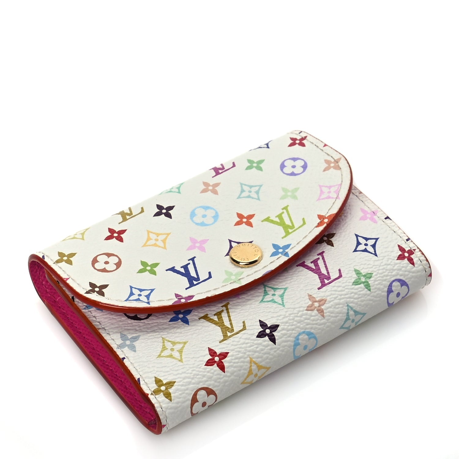 Louis Vuitton LV X TM Monogram Multicolor Rosalie Coin Purse White Kawaii Pink 4 of 8