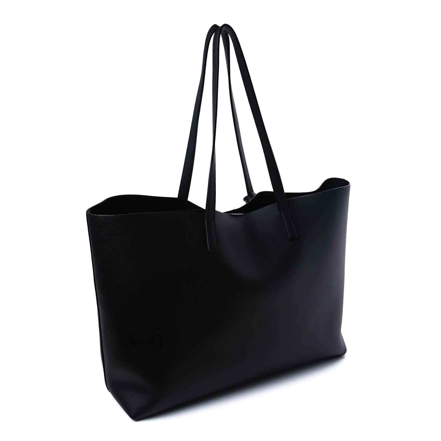 Saint Laurent Calfskin Large Shopping Tote Black 3 of 9