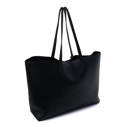 Saint Laurent Calfskin Large Shopping Tote Black 3 of 9
