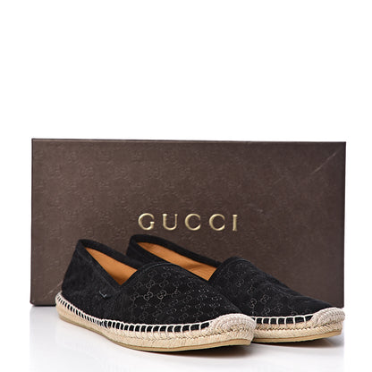 Gucci Suede Microguccissima Espadrilles 38.5 Black 14 of 14